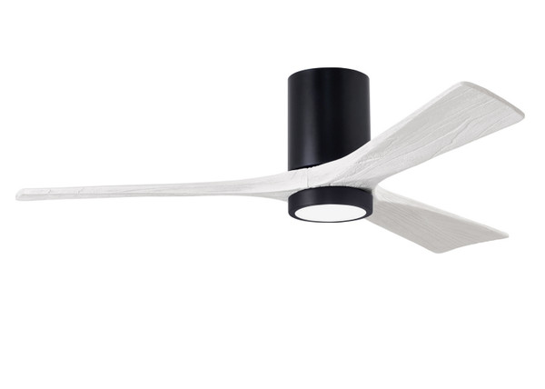 Matthews Fan Company - IR3HLK-BK-MWH-52 - 52"Ceiling Fan - Irene-3HLK - Matte Black