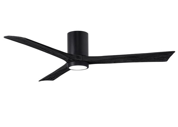 Matthews Fan Company - IR3HLK-BK-BK-60 - 60"Ceiling Fan - Irene-3HLK - Matte Black