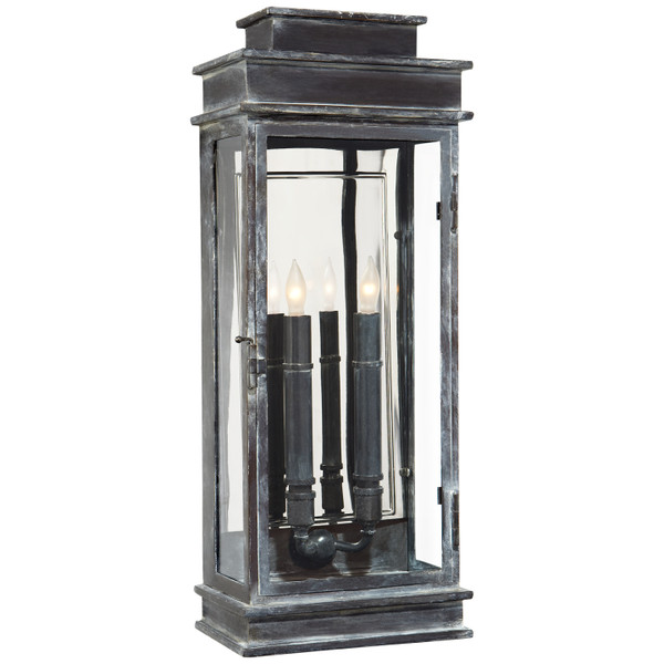 Visual Comfort Signature - CHO 2910WZ - Two Light Outdoor Linear Lantern - Linear Lantern - Weathered Zinc