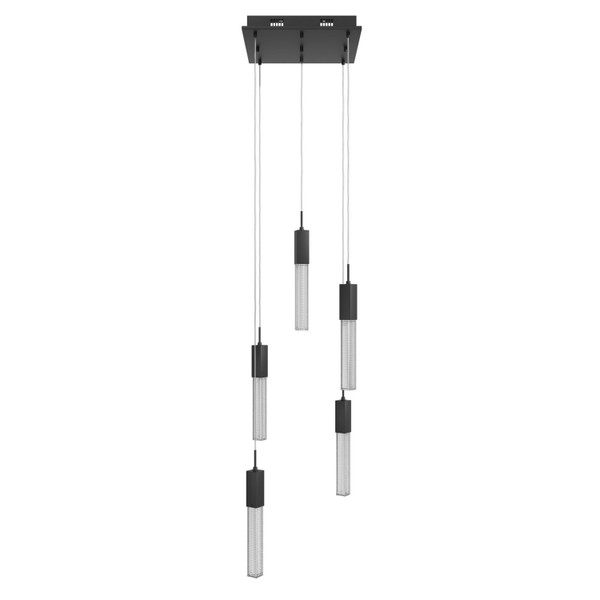 Avenue Lighting - HF1900-5-BOA-BK - LED Pendant - Boa - Black