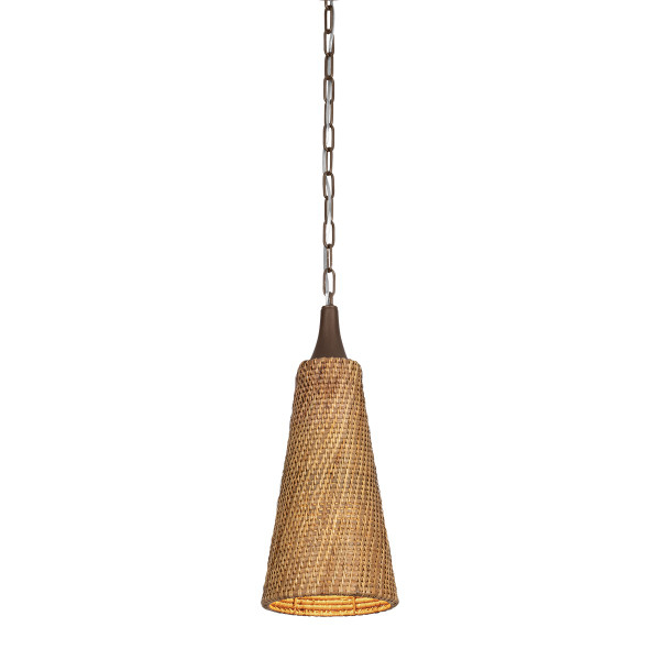 Troy Lighting - F2709-BRL - One Light Pendant - Kenzo - Bronze Leaf