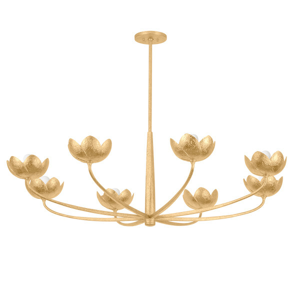 Troy Lighting - F2048-VGL - Eight Light Chandelier - Arcata - Vintage Gold Leaf