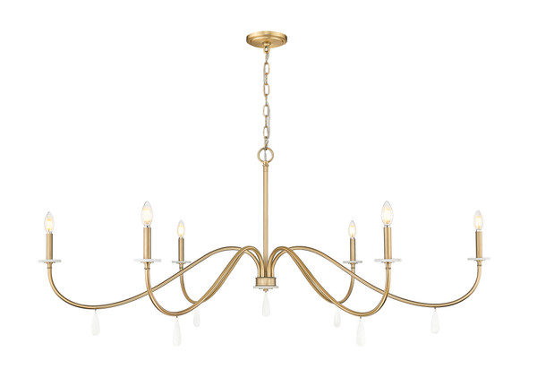 Z-Lite - 6103-63MGLD - Six Light Chandelier - Toussant - Mordern Gold