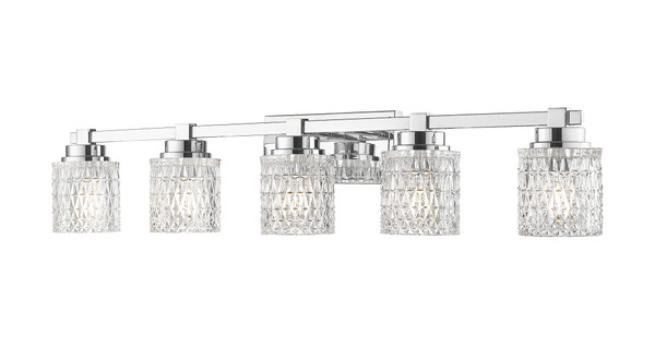 Z-Lite - 6101-5V-CH - Five Light Vanity - Jacqueline - Chrome