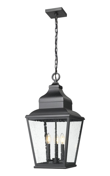 Z-Lite - 5029CHB-BK - Three Light Outdoor Chain Mount Ceiling Fixture - Raphael - Sand Black