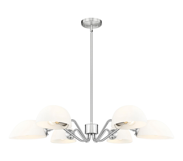 Z-Lite - 3048-6BN - Six Light Chandelier - Breton - Brushed Nickel