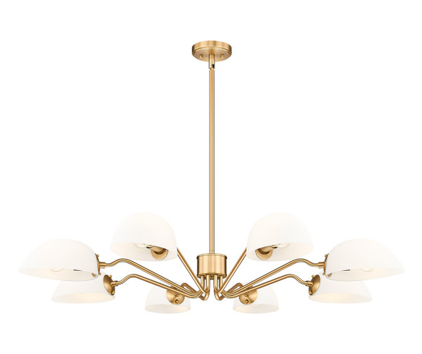 Z-Lite - 3048-8MGLD - Eight Light Chandelier - Breton - Modern Gold