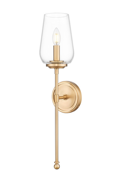 Z-Lite - 2012-1S-MGLD - One Light Wall Sconce - Dominique - Modern Gold