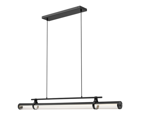 Z-Lite - 1959-54L-MB-LED - LED Linear Chandelier - Benoit - Matte Black