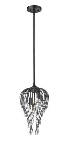 Z-Lite - 1957P9-MB - Three Light Pendant - Gabriella - Matte Black