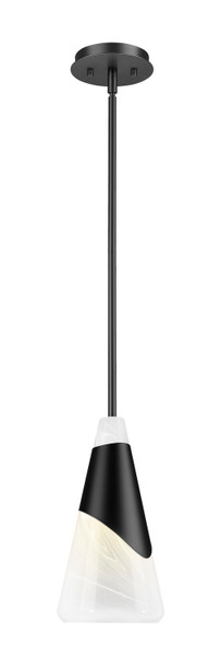 Z-Lite - 828P7-ROD-MB - One Light Pendant - Aimie - Matte Black