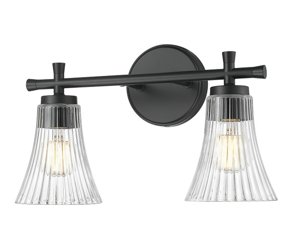 Z-Lite - 7519-2V-MB - Two Light Vanity - Belle - Matte Black