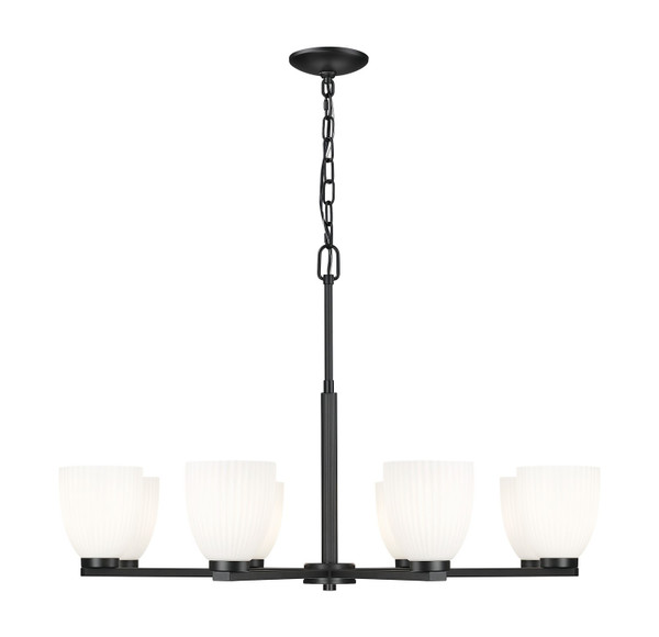 Z-Lite - 7518-8MB - Eight Light Chandelier - Naya - Matte Black