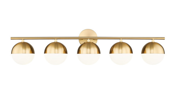 Z-Lite - 7517-5V-MGLD - Five Light Vanity - Realm Sphere - Modern Gold