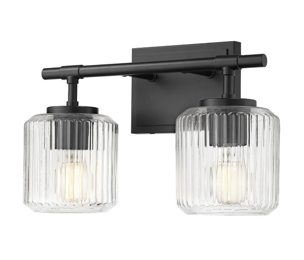 Z-Lite - 7515-2V-MB - Two Light Vanity - Landon - Matte Black