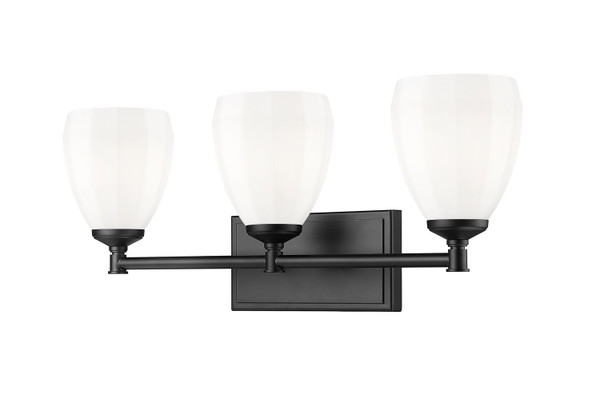 Z-Lite - 7004-3V-MB - Three Light Vanity - Oren - Matte Black