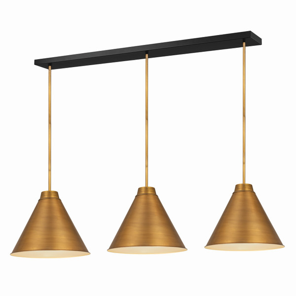 Z-Lite - 6011P18-3L-RB - Three Light Pendant - Eaton - Rubbed Brass