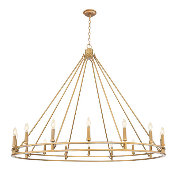 Z-Lite - 4005-16SBR - 16 Light Chandelier - Dennison - Signature Brass