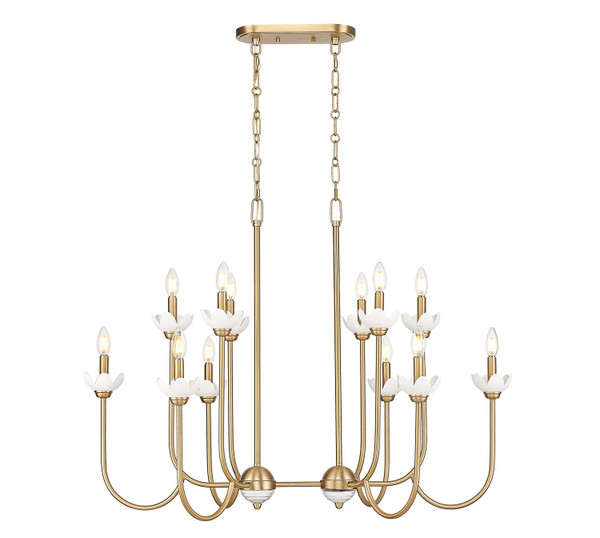 Z-Lite - 352-42L-MGLD - 12 Light Linear Chandelier - Allistair - Modern Gold