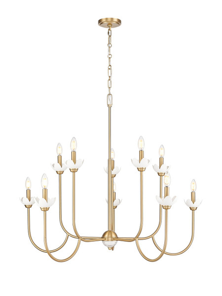 Z-Lite - 352-10MGLD - Ten Light Chandelier - Allistair - Modern Gold