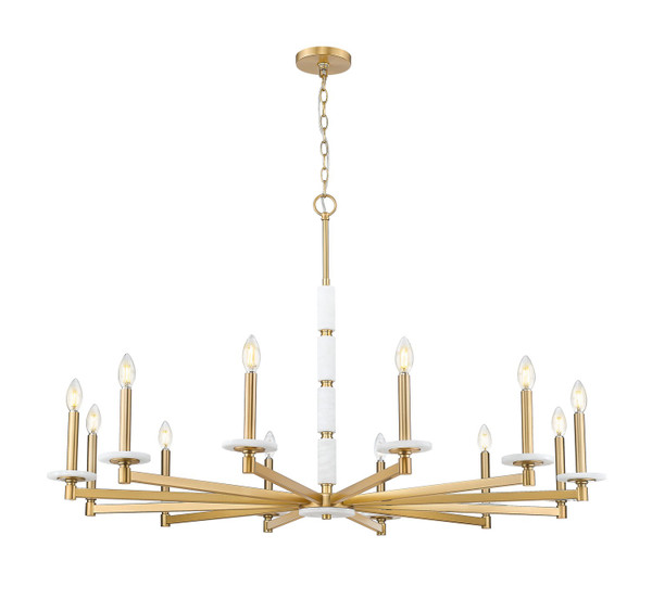 Z-Lite - 3045-12MGLD - 12 Light Chandelier - Kaden - Modern Gold
