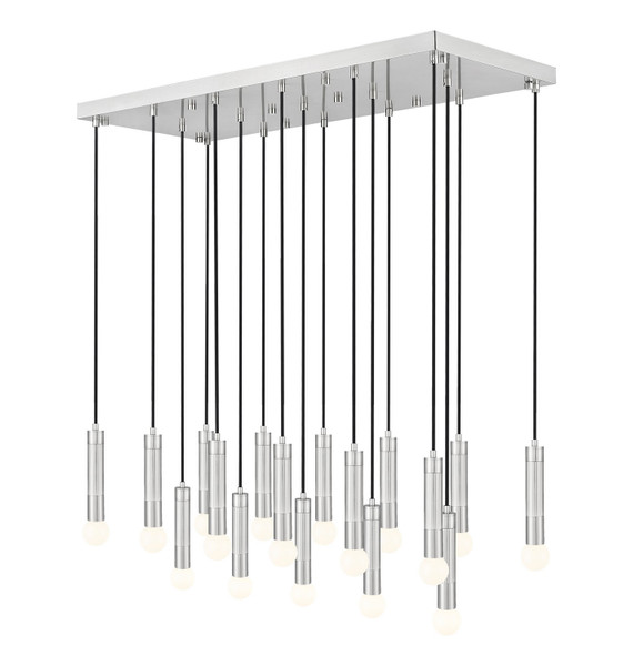 Z-Lite - 1956P-17L-BN - 17 Light Linear Chandelier - Stari - Brushed Nickel