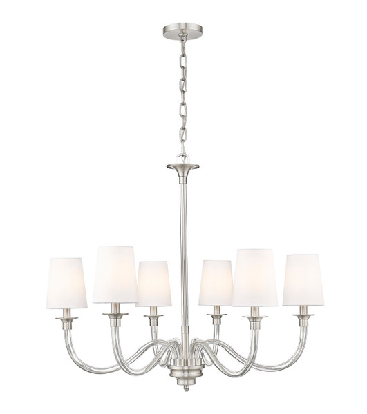 Z-Lite - 1950-6BN - Six Light Chandelier - Katerina - Brushed Nickel