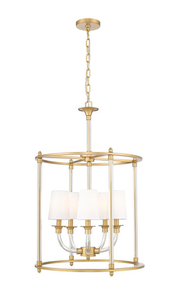 Z-Lite - 1950-5C-RB - Five Light Chandelier - Katerina - Rubbed Brass