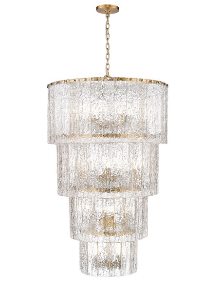 Z-Lite - 1943-48MGLD - 18 Light Chandelier - Glacier - Modern Gold