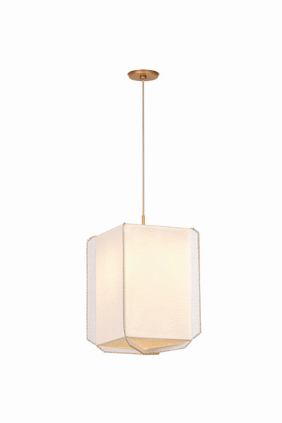 Hudson Valley - AH4431-PGL - One Light Pendant - Louise - Patina Gold Leaf