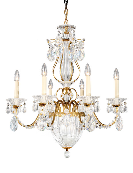 Schonbek - 1246-22A - Seven Light Chandelier - Bagatelle - Heirloom Gold
