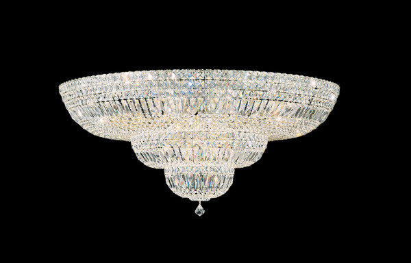 Schonbek - 5896-40O - 27 Light Semi-Flush Mount - Petit Crystal Deluxe - Polished Silver