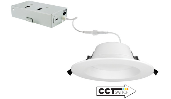 Elco Lighting - ERT615CT5W - 6" LED RTRFT DWNLGHT 12W 900LMN DIM 5CCT - All White