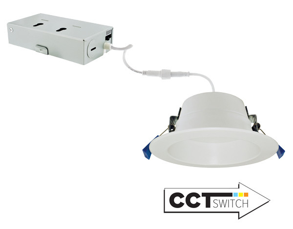 Elco Lighting - ERT415CT5W - 4"LED REC DWNLGT 11W 750LMN DM 5CCT 120V - White