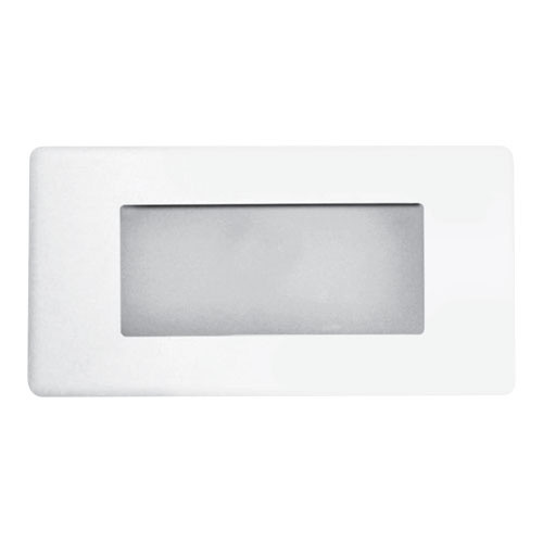 Elco Lighting - ELST43W - STEP LT W/FRSTD GLS LENS FOR 40W A LAMP - All White