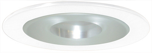 Elco Lighting - EL9115W - 4" SHWR TRIM W/RFLCTR W/FRSTD PNHOLE GLS - All White