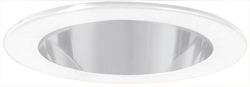 Elco Lighting - EL9111W - 4" SHWR TRIM W/RFLCTR W/CLR LENS - All White