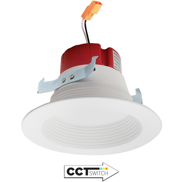 Elco Lighting - EL410CT5W - 4" 5CCT ROUND LED BAFFLE 950LMN 27-50K - All White