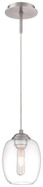George Kovacs - P931-084 - One Light Mini Pendant - Bubble - Brushed Nickel
