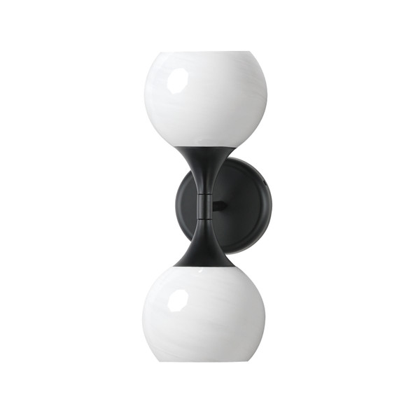 Maxim - 21222MRBK - Two Light Wall Sconce - Neve - Black