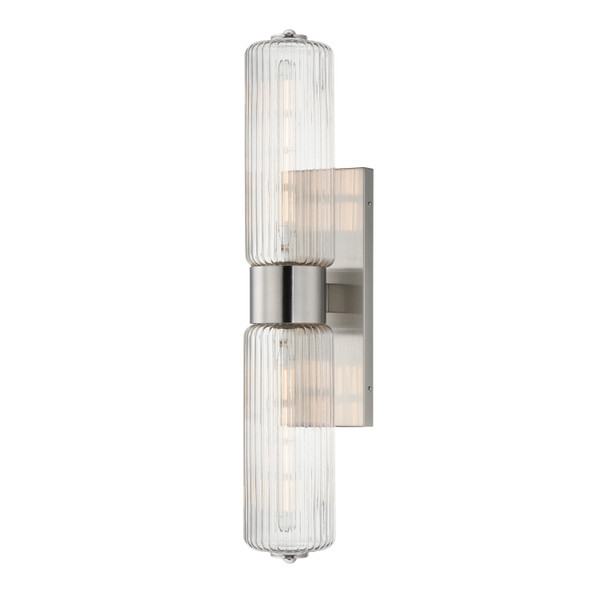 Maxim - 15192CRSN - Two Light Wall Sconce - Kasbah - Satin Nickel