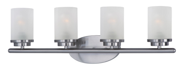 Maxim - 10214FTSN - Four Light Bath Vanity - Corona - Satin Nickel