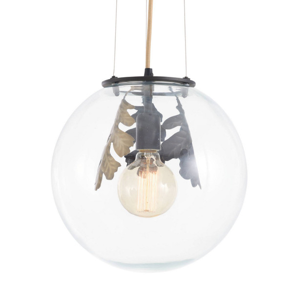 Arteriors - GDDPI04 - One Light Pendant - Chene - Bronze/Clear