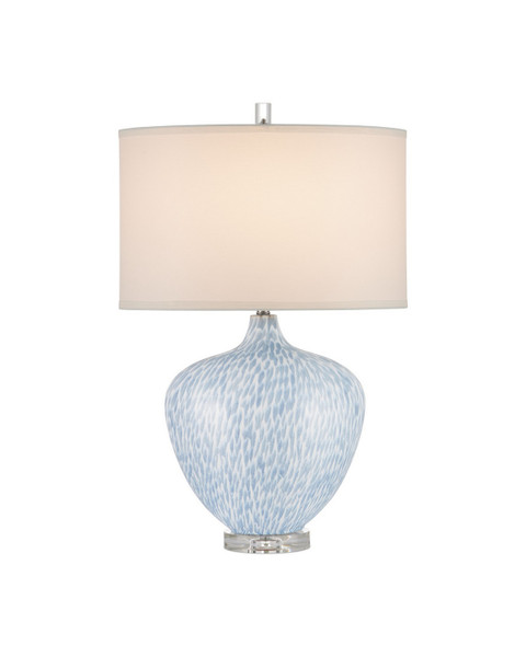 Currey and Company - 6000-1040 - One Light Table Lamp - Tinney - Blue/Clear