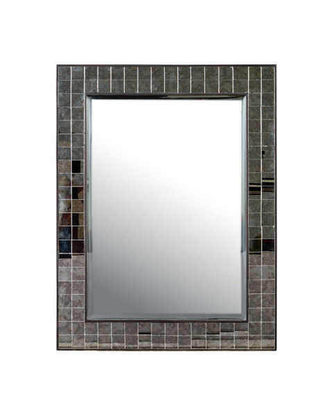 Currey and Company - 1000-0166 - Mirror - Mosaico - Ebony/Antique Mirror