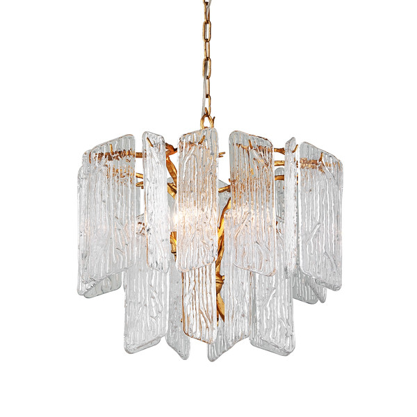 Corbett Lighting - 244-44 - Four Light Chandelier - Piemonte - Gold Leaf