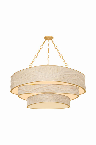 Corbett Lighting - 587-48-VGL - 12 Light Chandelier - Kiso - Vintage Gold Leaf