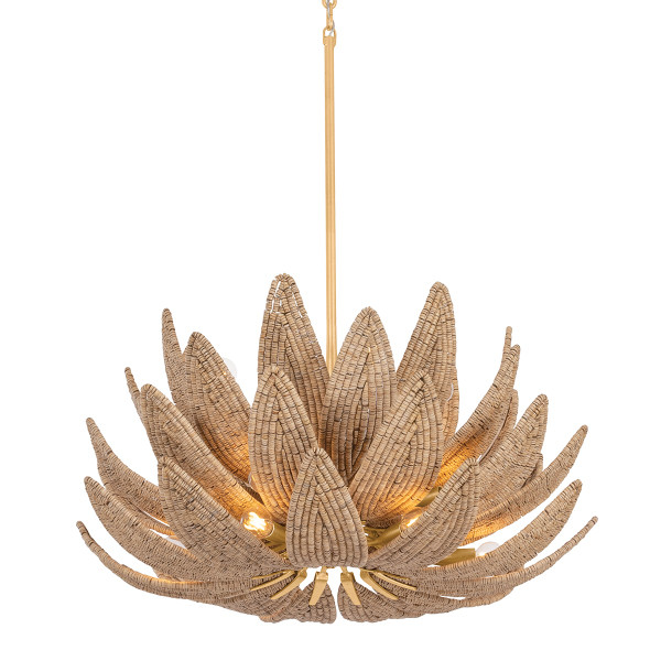 Corbett Lighting - 539-30-VGL - 14 Light Chandelier - Varanasi - Vintage Gold Leaf