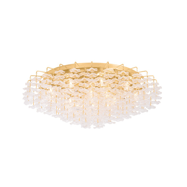 Corbett Lighting - 534-36-VGL - 17 Light Semi Flush Mount - Alsace - Vintage Gold Leaf