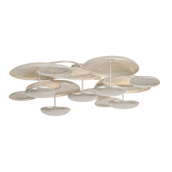 Corbett Lighting - 522-43-TWL - LED Semi Flush Mount - Fistral - Textured Warm Silver Leaf